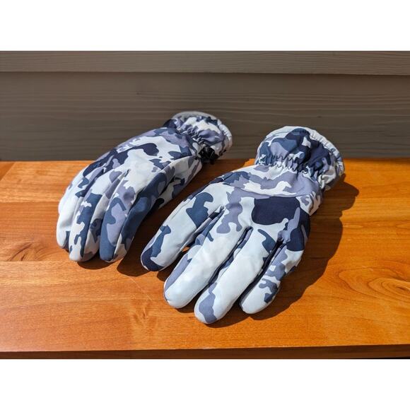 Anti Slip Ski Gloves Snow Gloves Ribbed Cuff Designed Warm Mittens for Outdoor - Picture 4 of 8